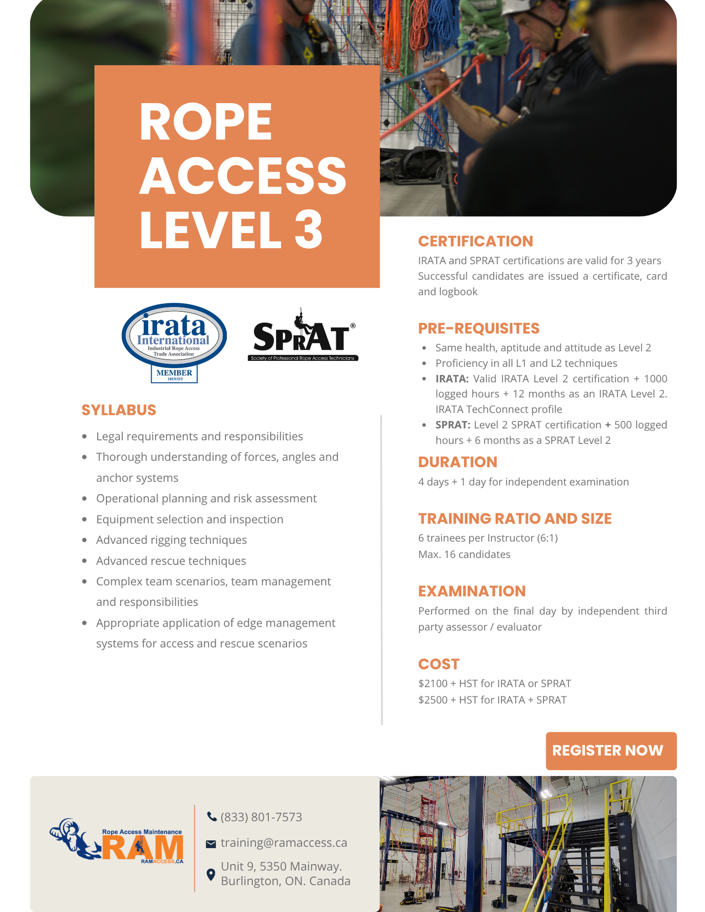 Rope Access Training