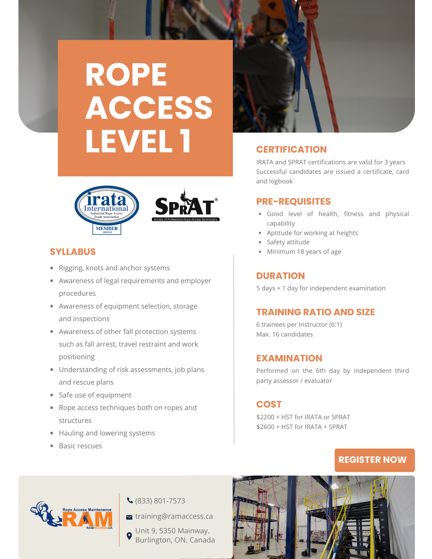 Rope Access Training