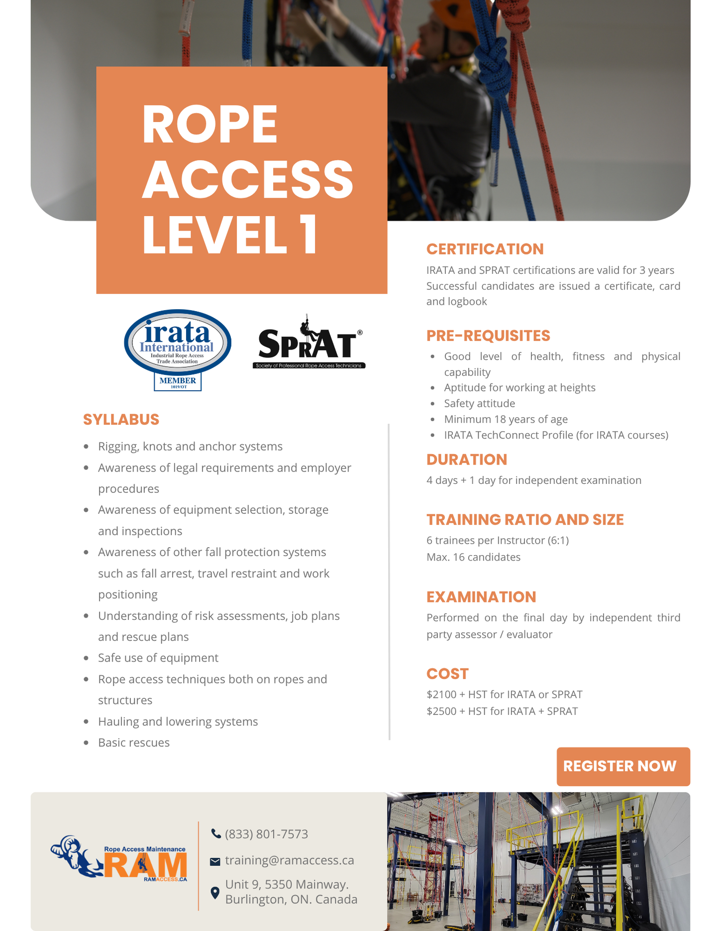 Rope Access Training