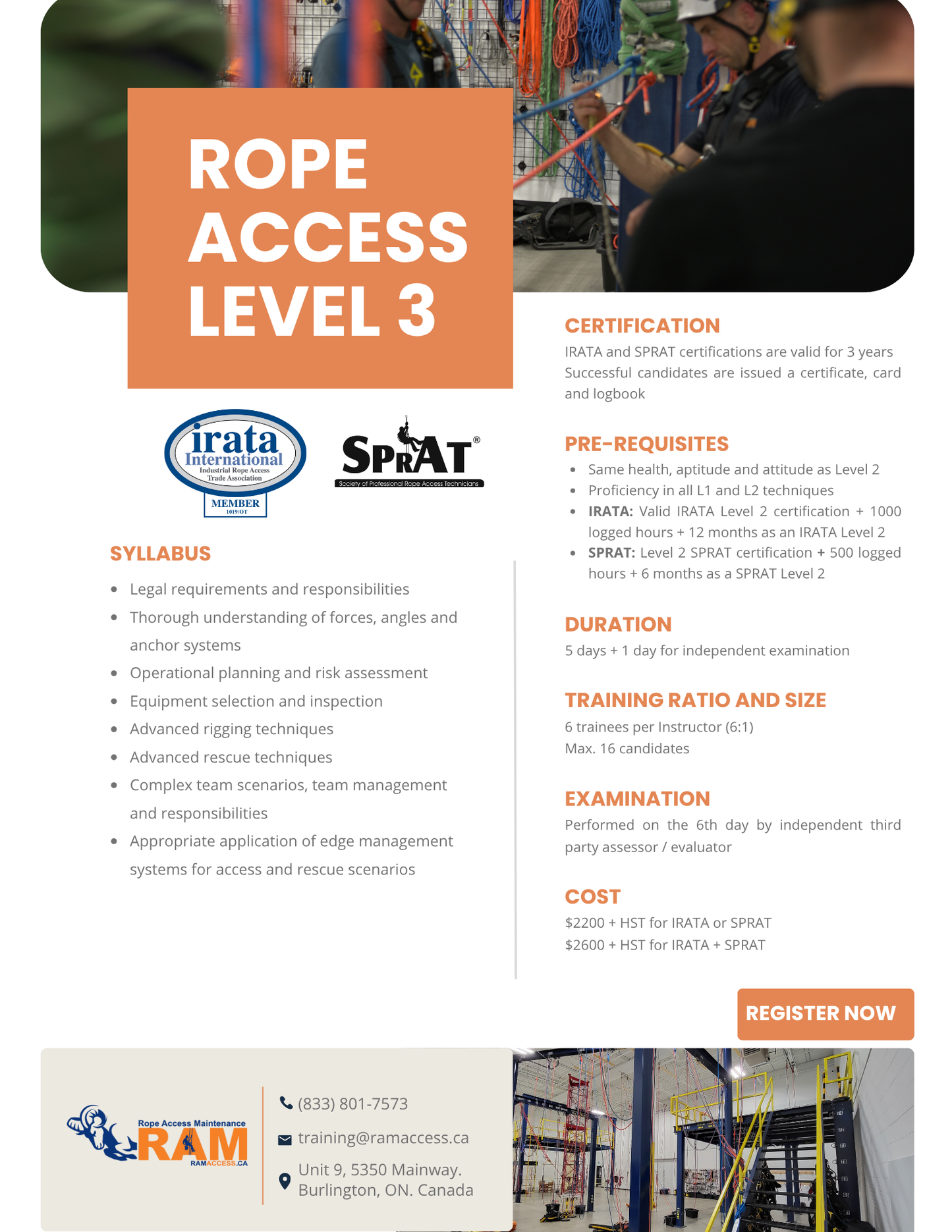 Rope Access Training